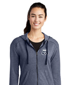 Old Dominion University, ODU,  Sport-Tek ® Ladies PosiCharge ® Tri-Blend Wicking Fleece Full-Zip Hooded Jacket