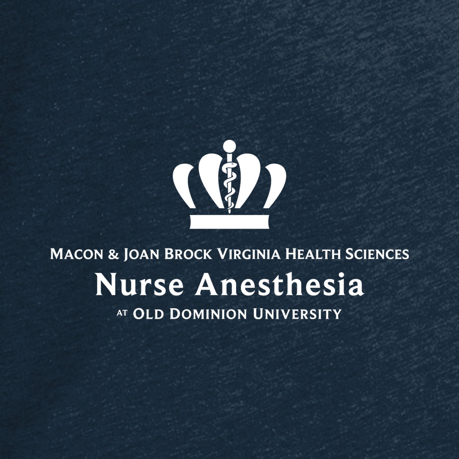 Old Dominion University, Full Logo, Nurse Anesthesia, Next Level Apparel® Unisex CVC Long Sleeve Tee - Navy