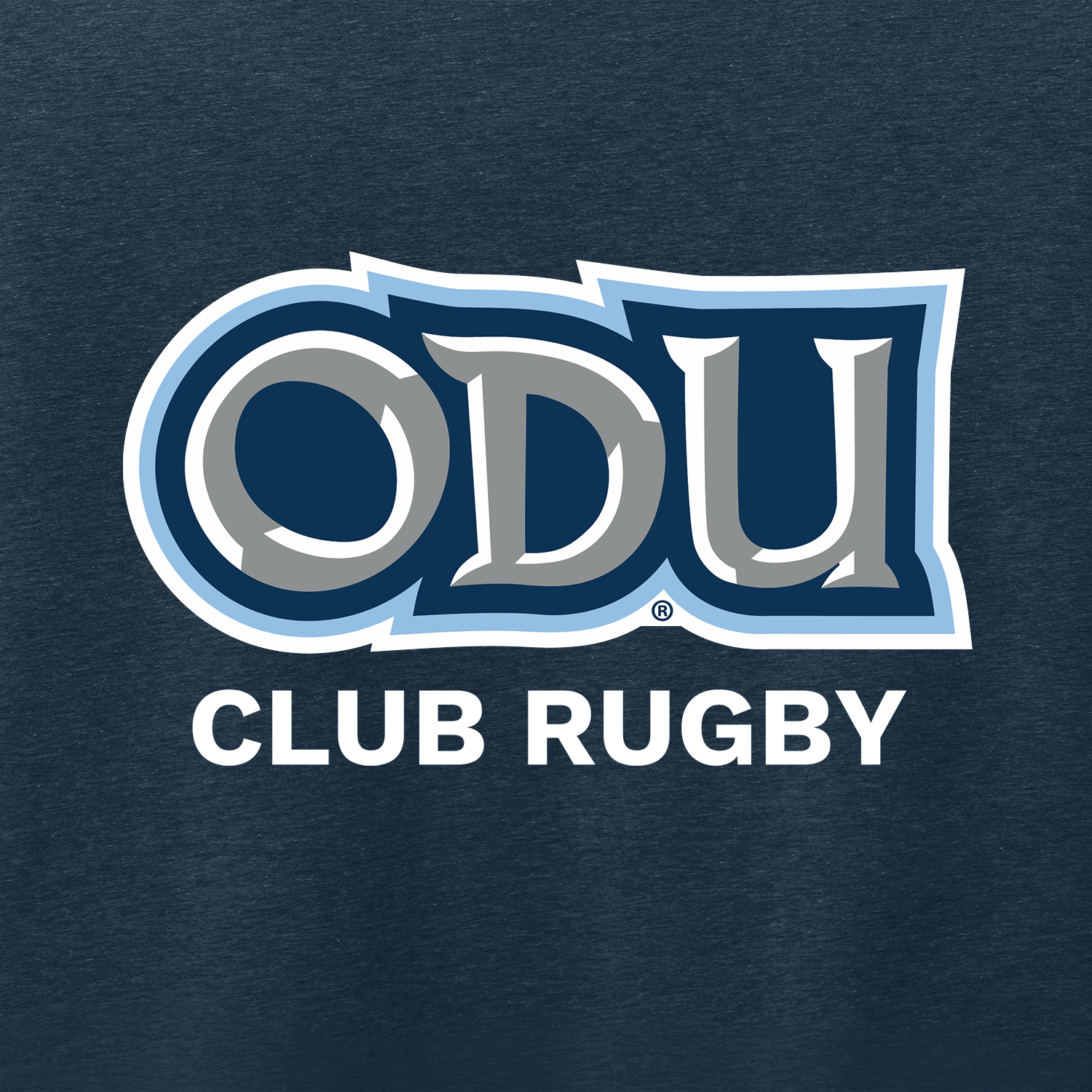 Old Dominion University, Club Sports - Rugby, Adult CVC Long Sleeve T-Shirt - Navy
