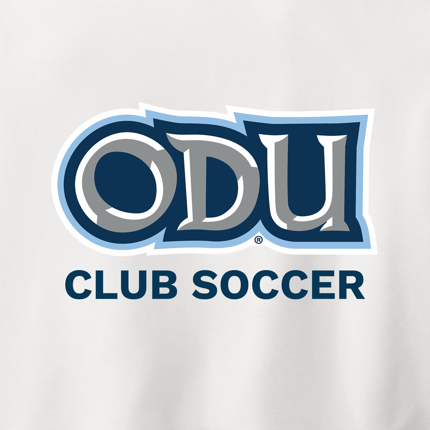 Old Dominion University, Club Sports - Soccer, Adult CVC Long Sleeve T-Shirt - White