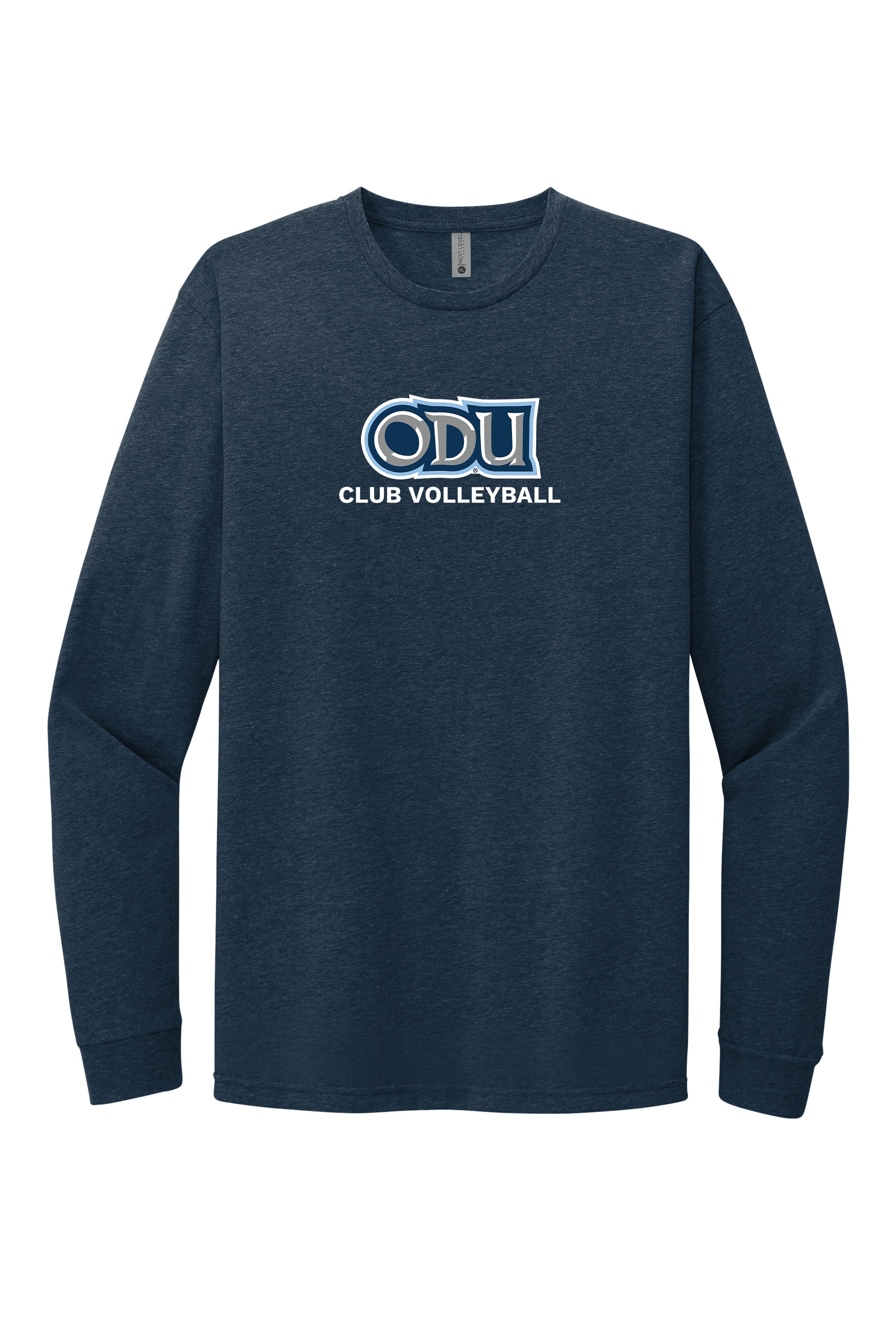 Old Dominion University, Club Sports - Volleyball, Adult CVC Long Sleeve T-Shirt - Navy