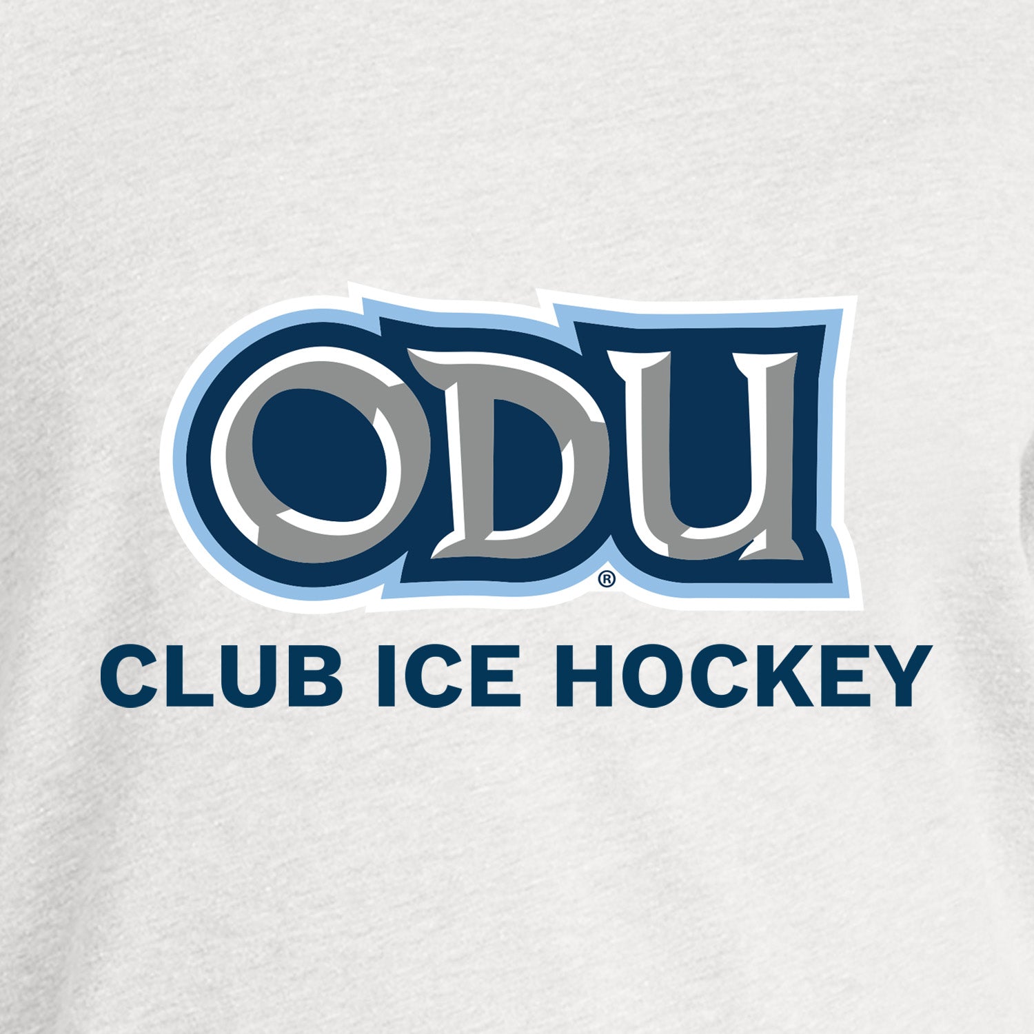 Old Dominion University, Club Sports - Ice Hockey, Adult CVC Long Sleeve T - Shirt- White