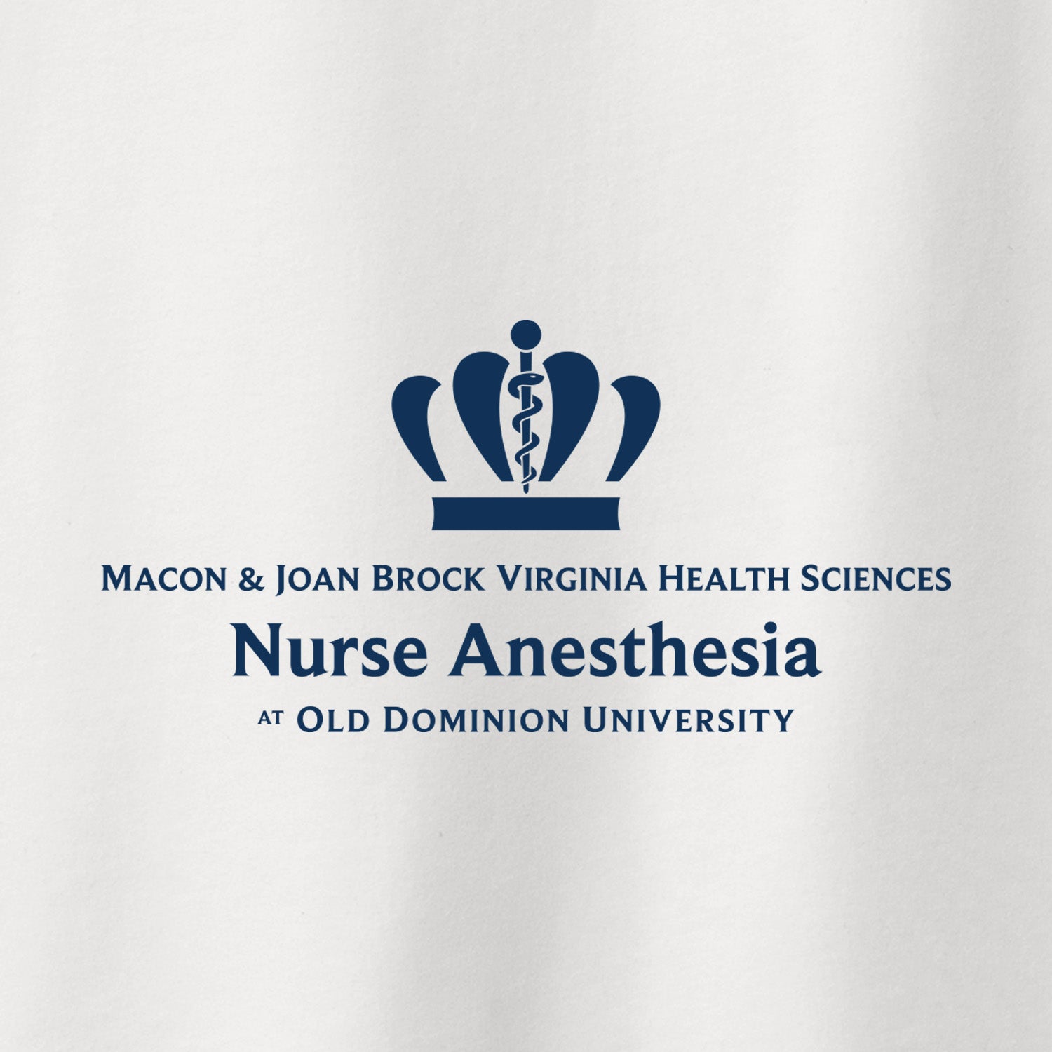 Old Dominion University, Full Logo, Nurse Anesthesia, Next Level Apparel® Unisex CVC Long Sleeve Tee - White