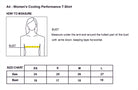 Old Dominion University, Club Sports - Rugby, A4 Women’s Cooling Performance Short Sleeve T-Shirt - Size Chart