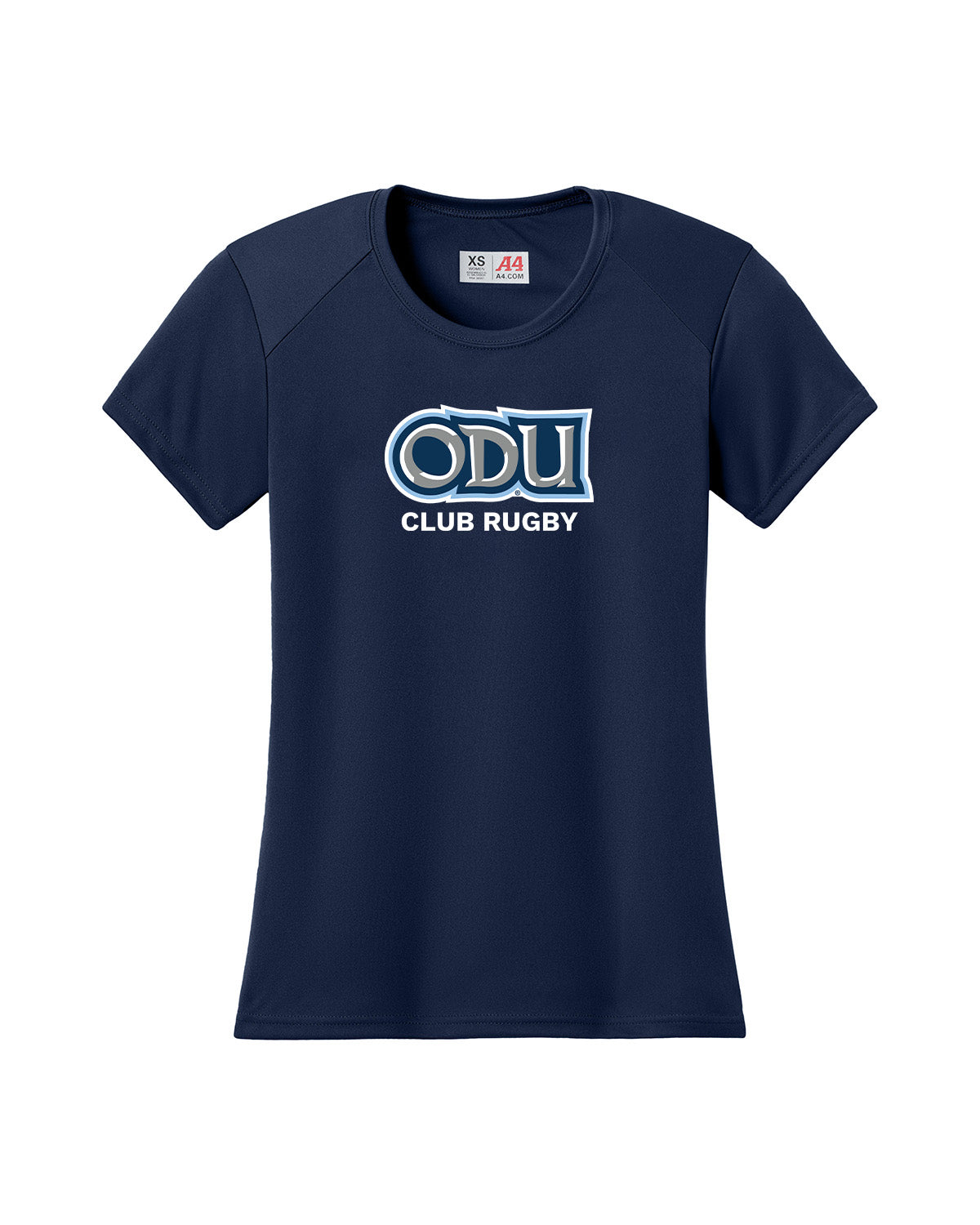 Old Dominion University, Club Sports - Rugby, A4 Women’s Cooling Performance Short Sleeve T-Shirt - Navy