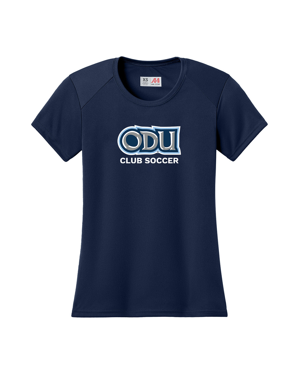Old Dominion University, Club Sports - Soccer, A4 Women’s Cooling Performance Short Sleeve T-Shirt - Navy