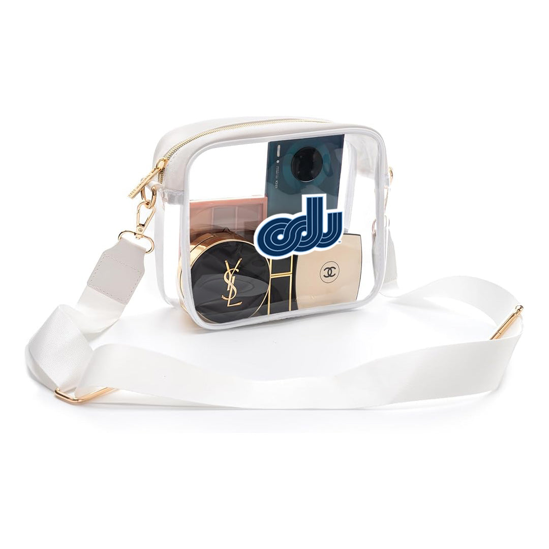 Old Dominion University, ODU Vintage Logo10, Crossbody Clear Bag for Concerts with Adjustable Strap