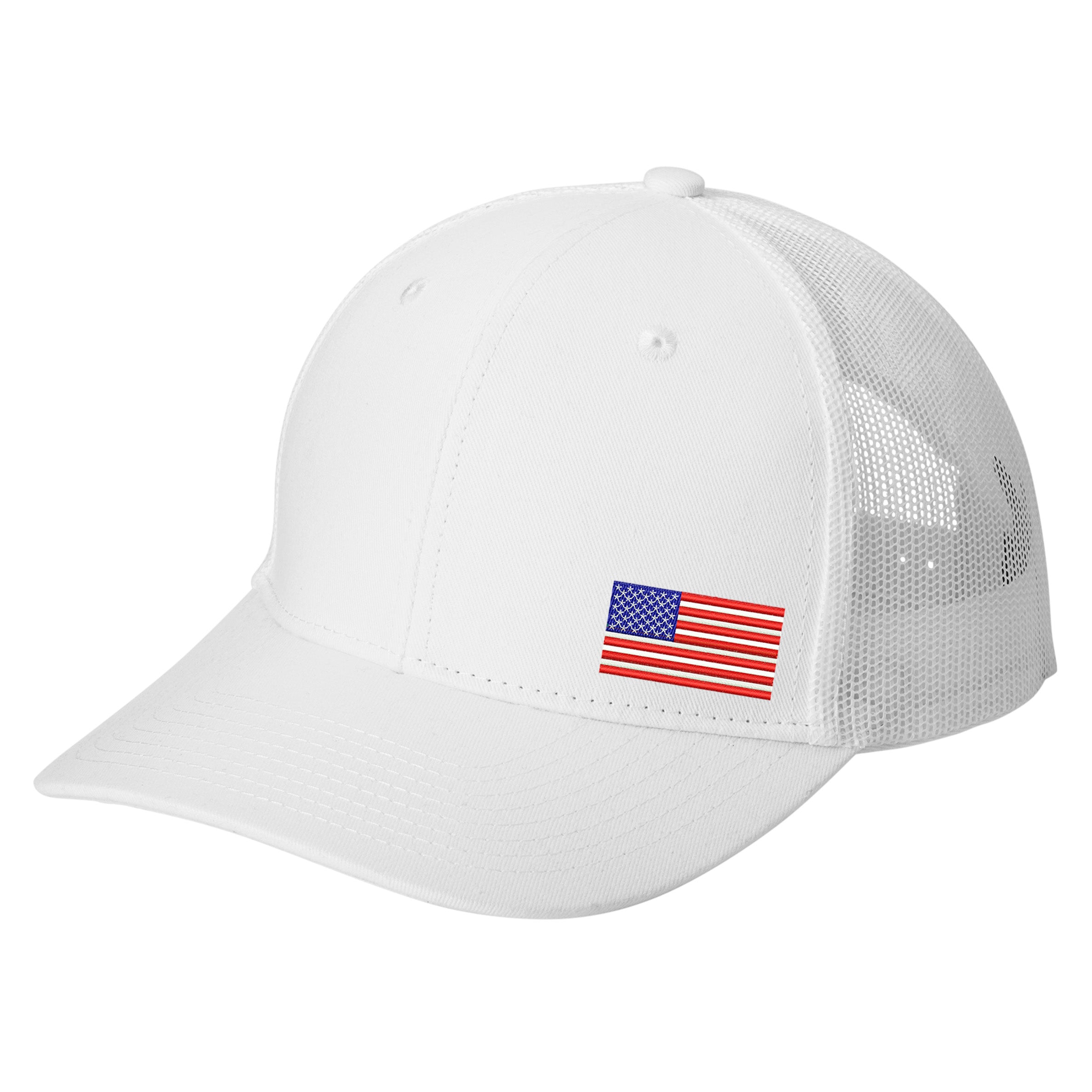 U.S. Port Authority® Snapback Trucker Cap - White