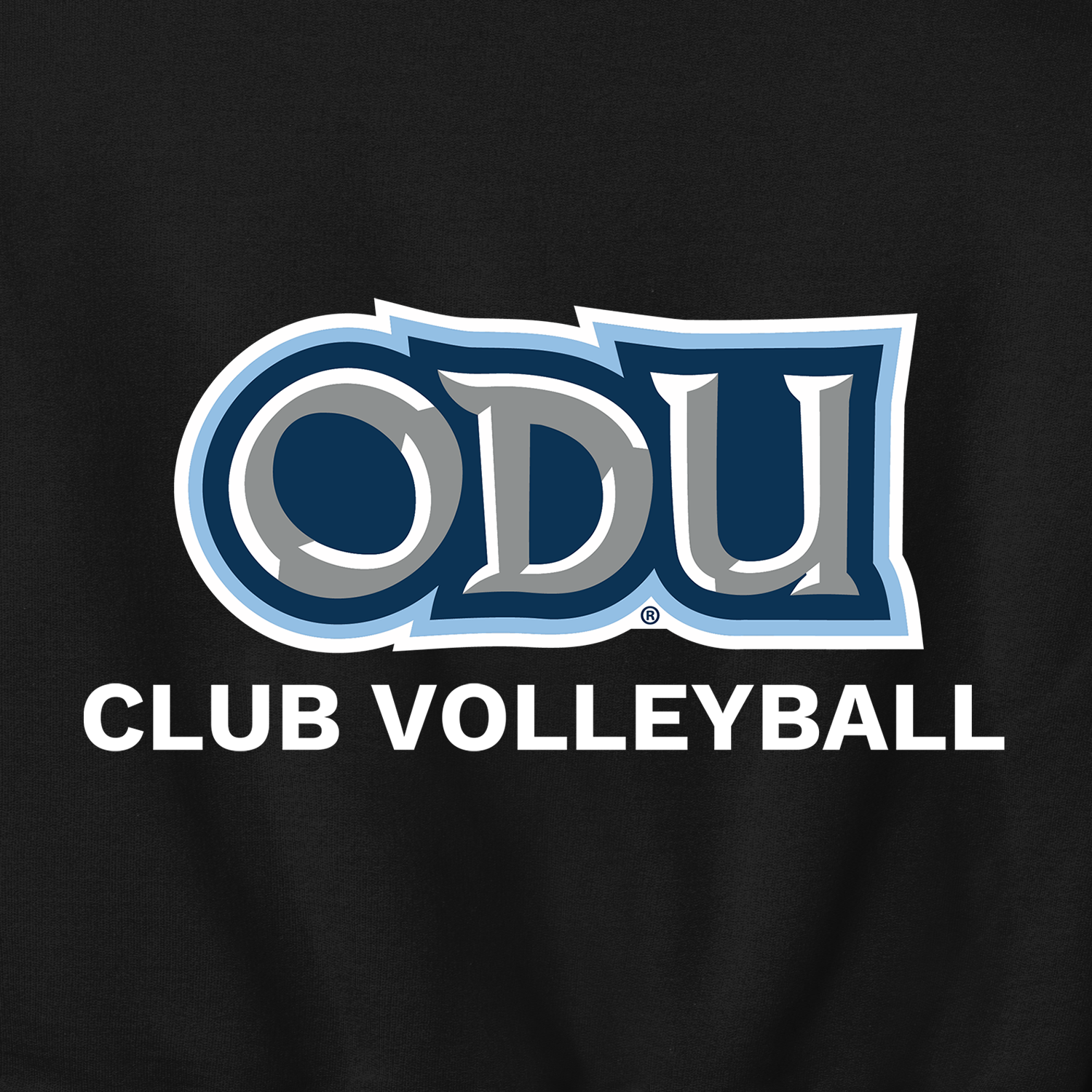 Old Dominion University, Club Sports - Volleyball, Champion® Powerblend® Crewneck Sweatshirt - Black