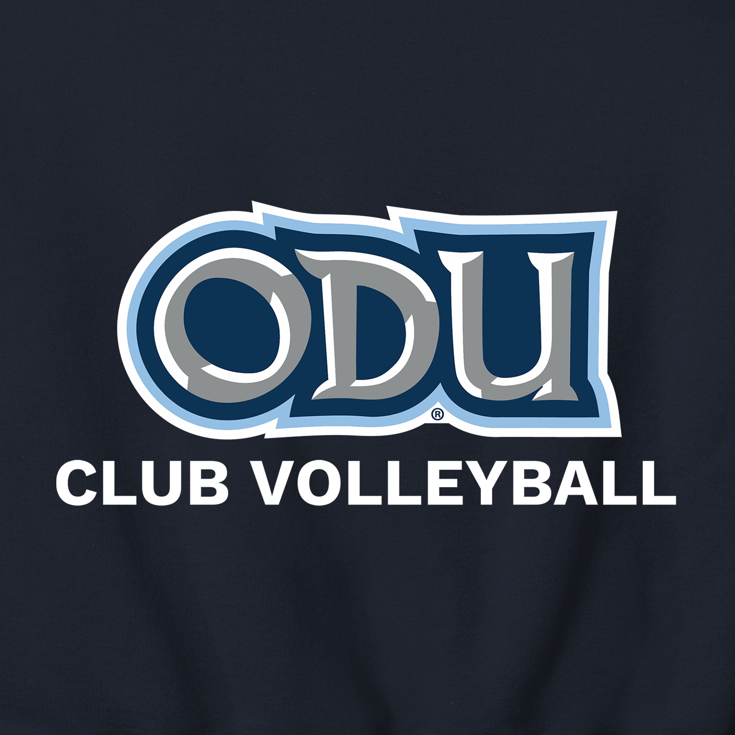 Old Dominion University, Club Sports - Volleyball, Champion® Powerblend® Crewneck Sweatshirt - Navy