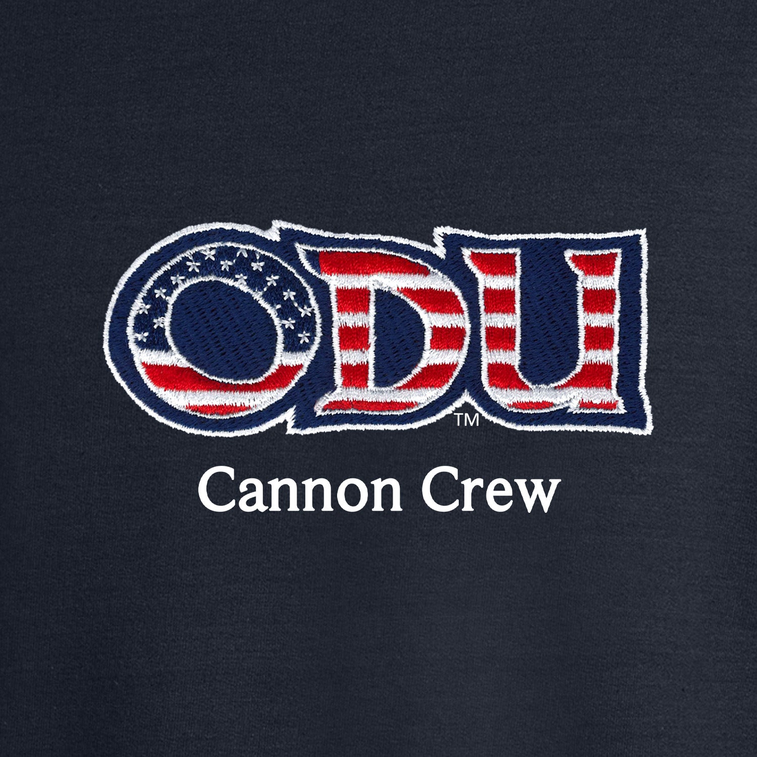 Old Dominion University, ODU Military - Cannon Crew, Champion® Powerblend® Crewneck Sweatshirt - Navy