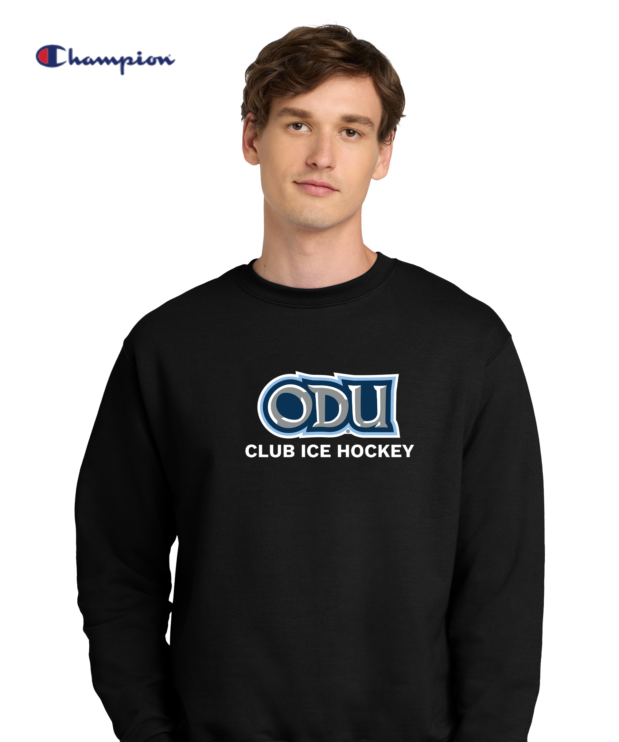 Old Dominion University, ODU - Sports, Champion® Powerblend® Crewneck Sweatshirt - Black