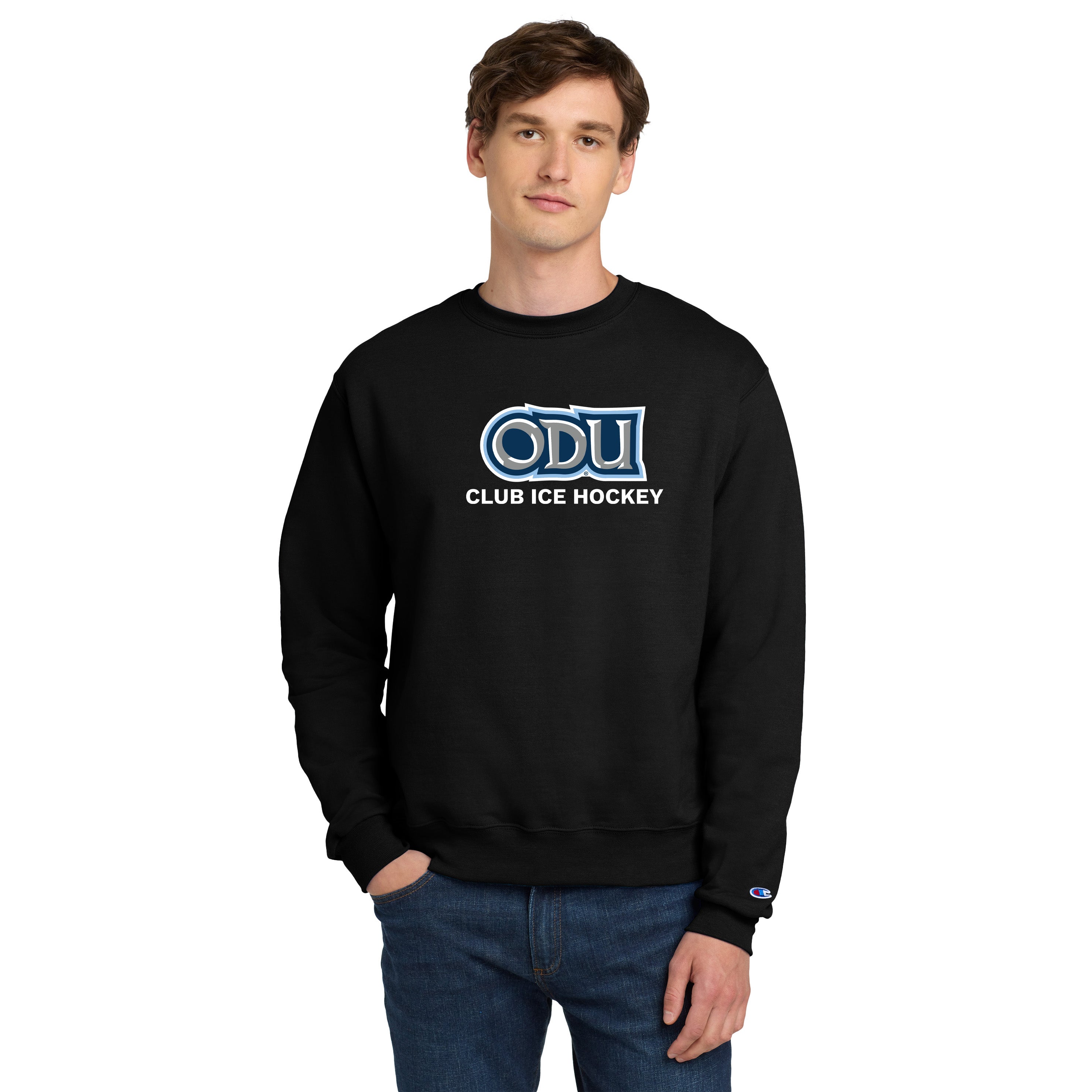 Old Dominion University, ODU - Sports, Champion® Powerblend® Crewneck Sweatshirt - Black