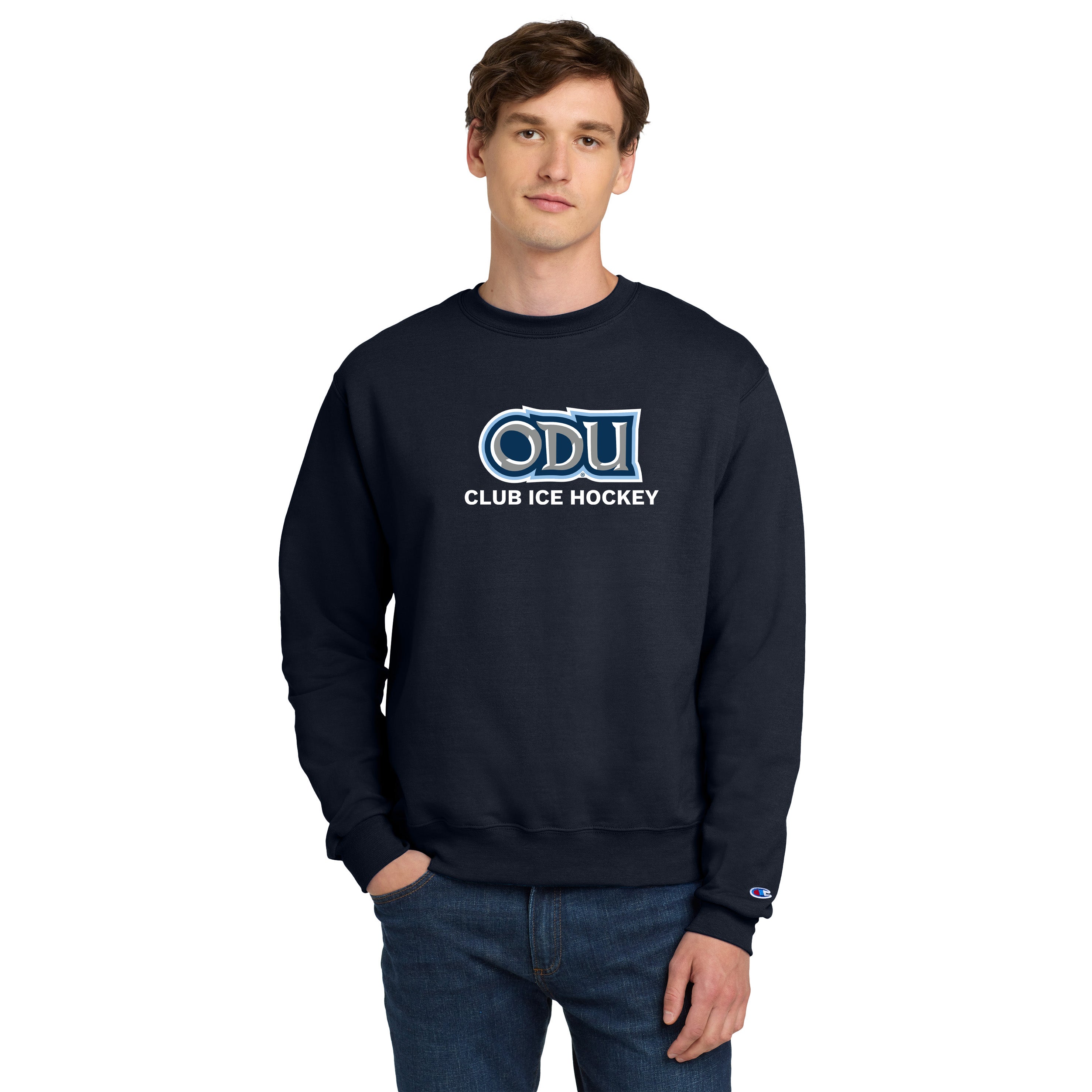 Old Dominion University, ODU - Sports, Champion® Powerblend® Crewneck Sweatshirt - Navy