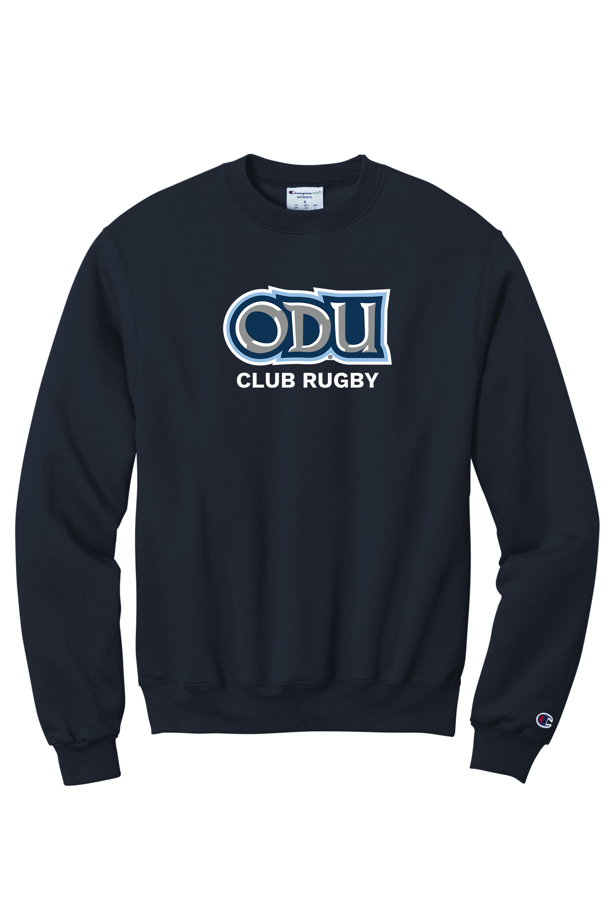 Old Dominion University, Club Sports - Rugby, Champion® Powerblend® Crewneck Sweatshirt - Navy