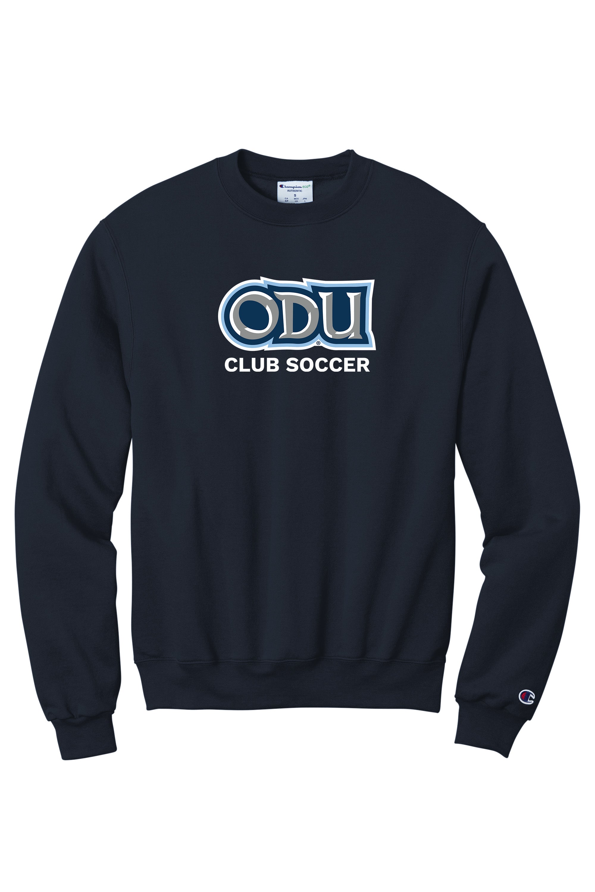 Old Dominion University, Club Sports - Soccer, Champion® Powerblend® Crewneck Sweatshirt - Navy