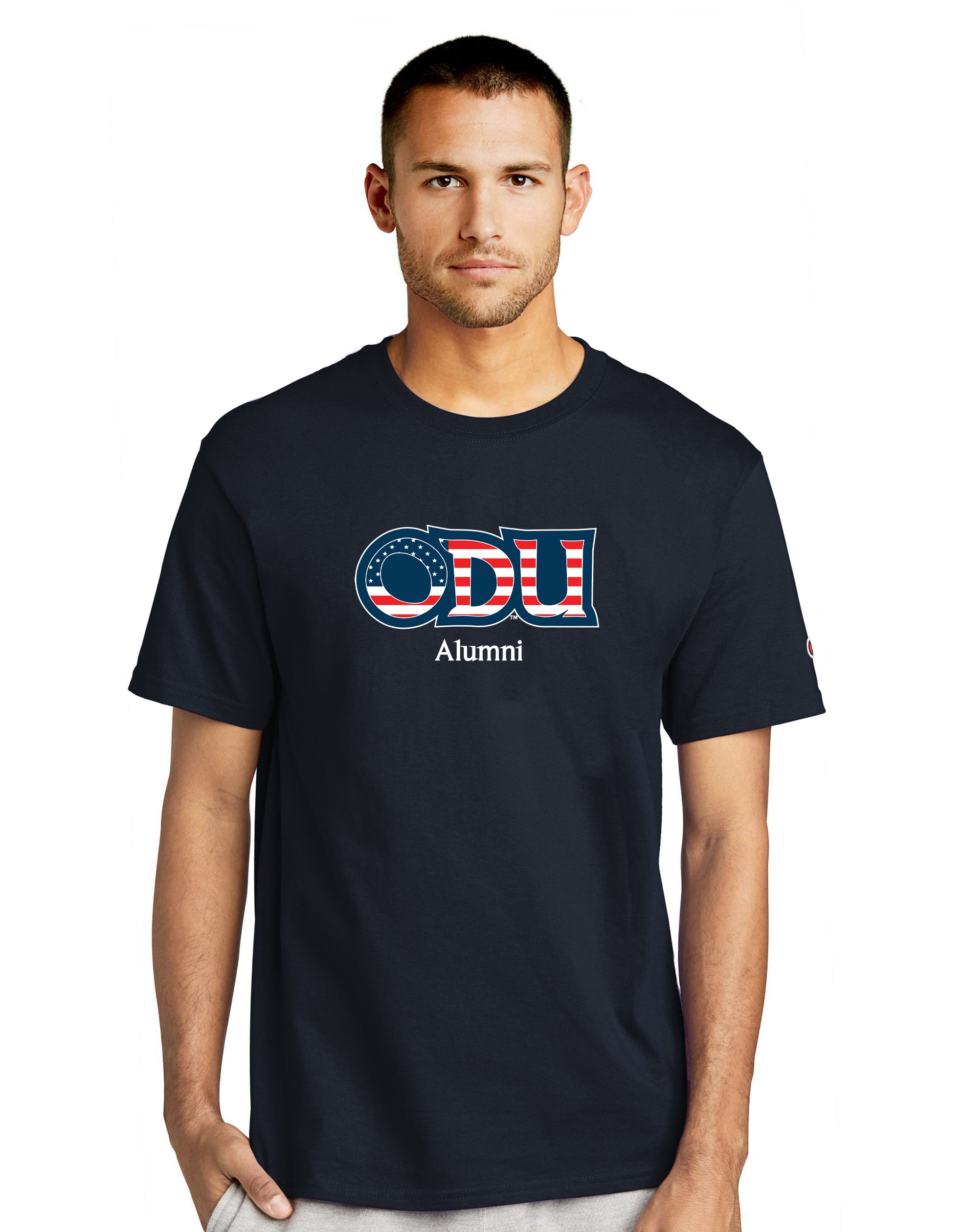 Old Dominion University, ODU Military - Alumni, Champion ® Heritage 6-Oz. Jersey T-Shirt - Navy