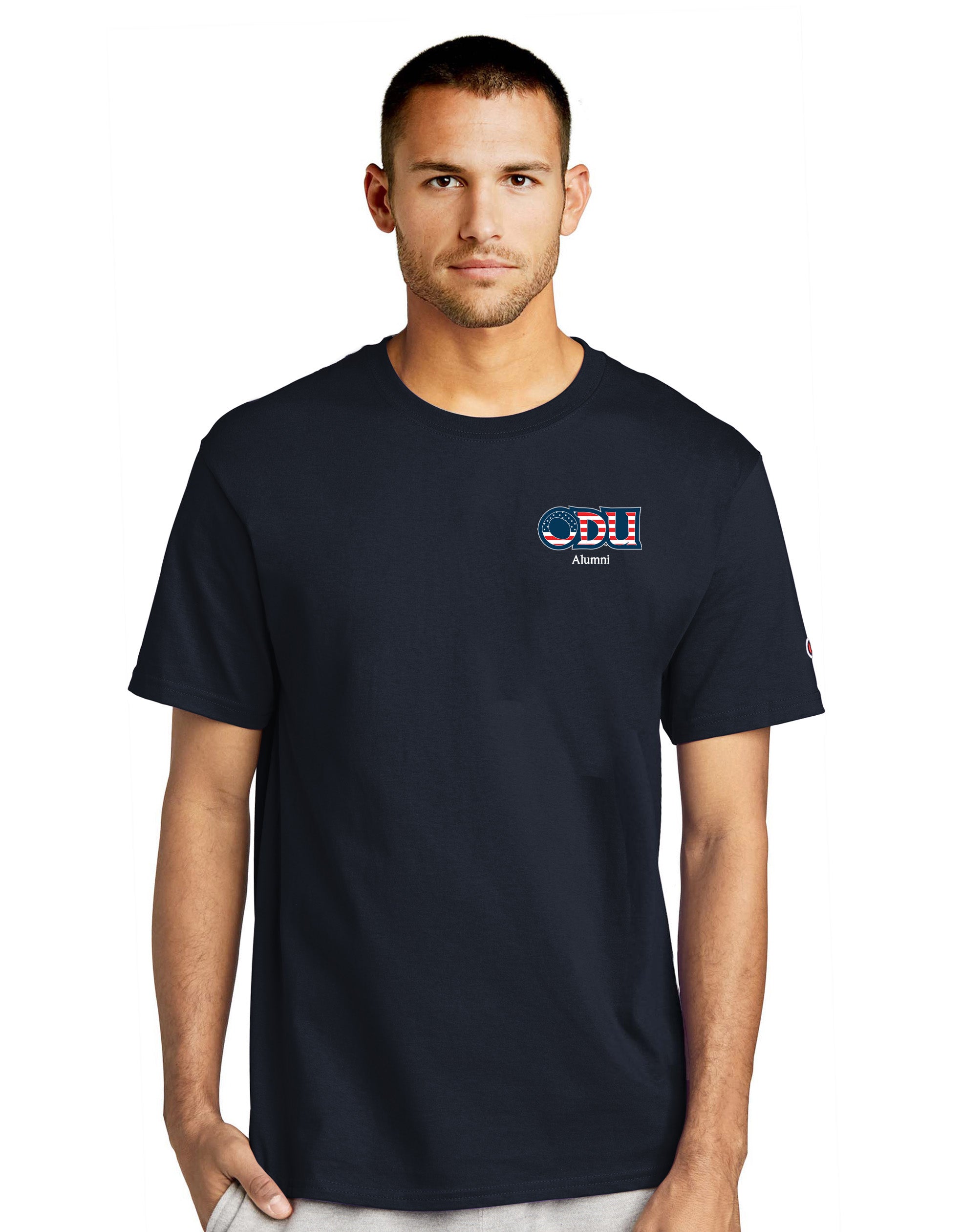Old Dominion University, ODU Military - Alumni, Champion ® Heritage 6-Oz. Jersey T-Shirt - Navy