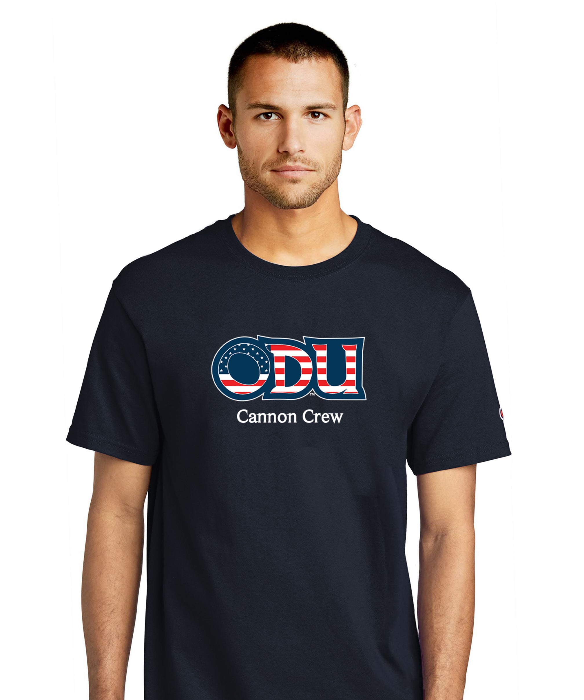Old Dominion University, ODU Military - Cannon Crew, Champion ® Heritage 6-Oz. Jersey T-Shirt - Navy