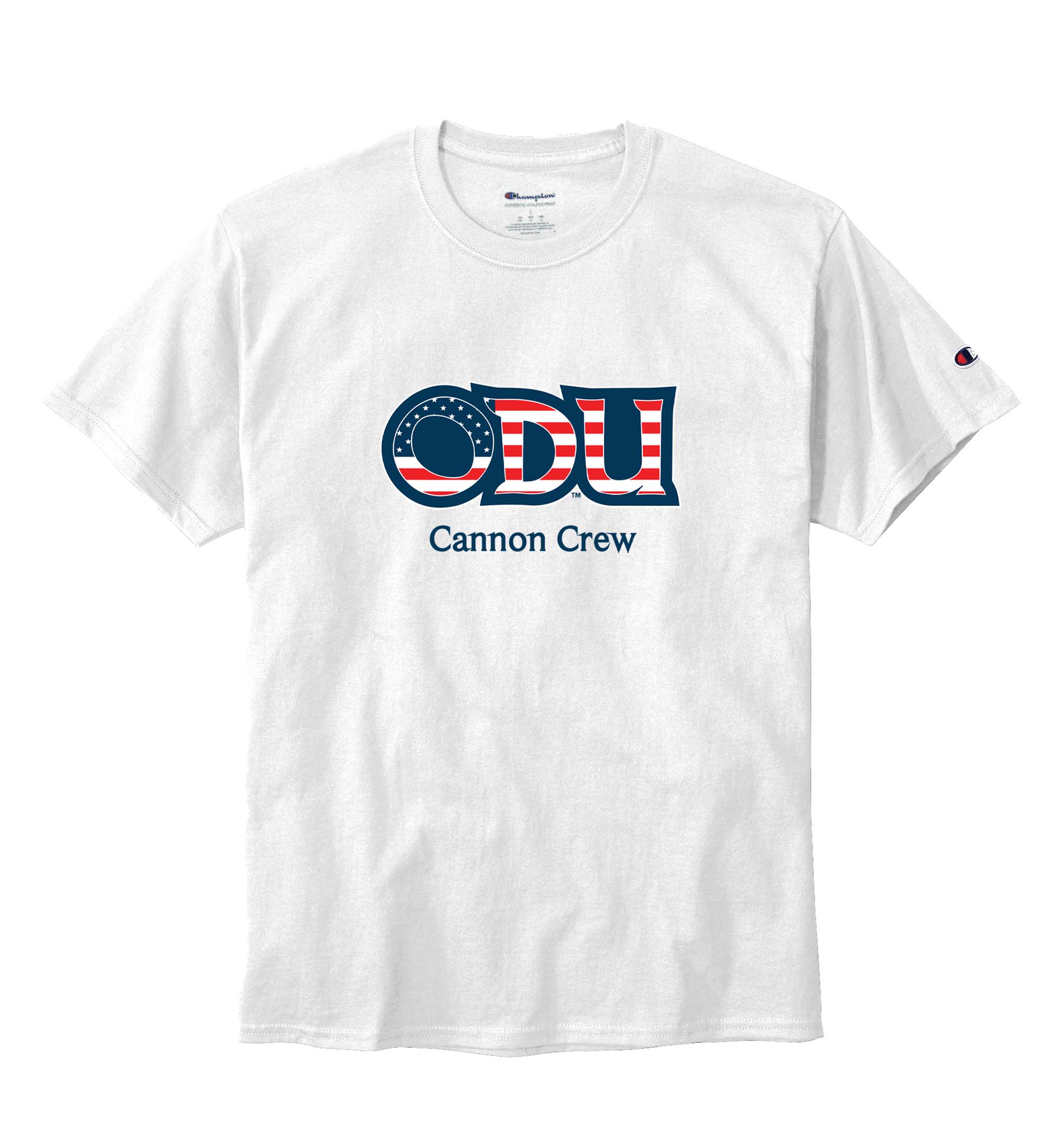Old Dominion University, ODU Military - Cannon Crew, Champion ® Heritage 6-Oz. Jersey T-Shirt - White