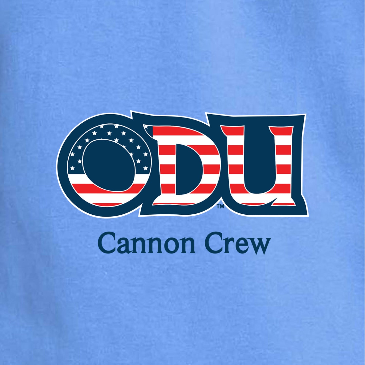 Old Dominion University, ODU Military - Cannon Crew, Champion ® Heritage 6-Oz. Jersey T-Shirt -Carolina Blue