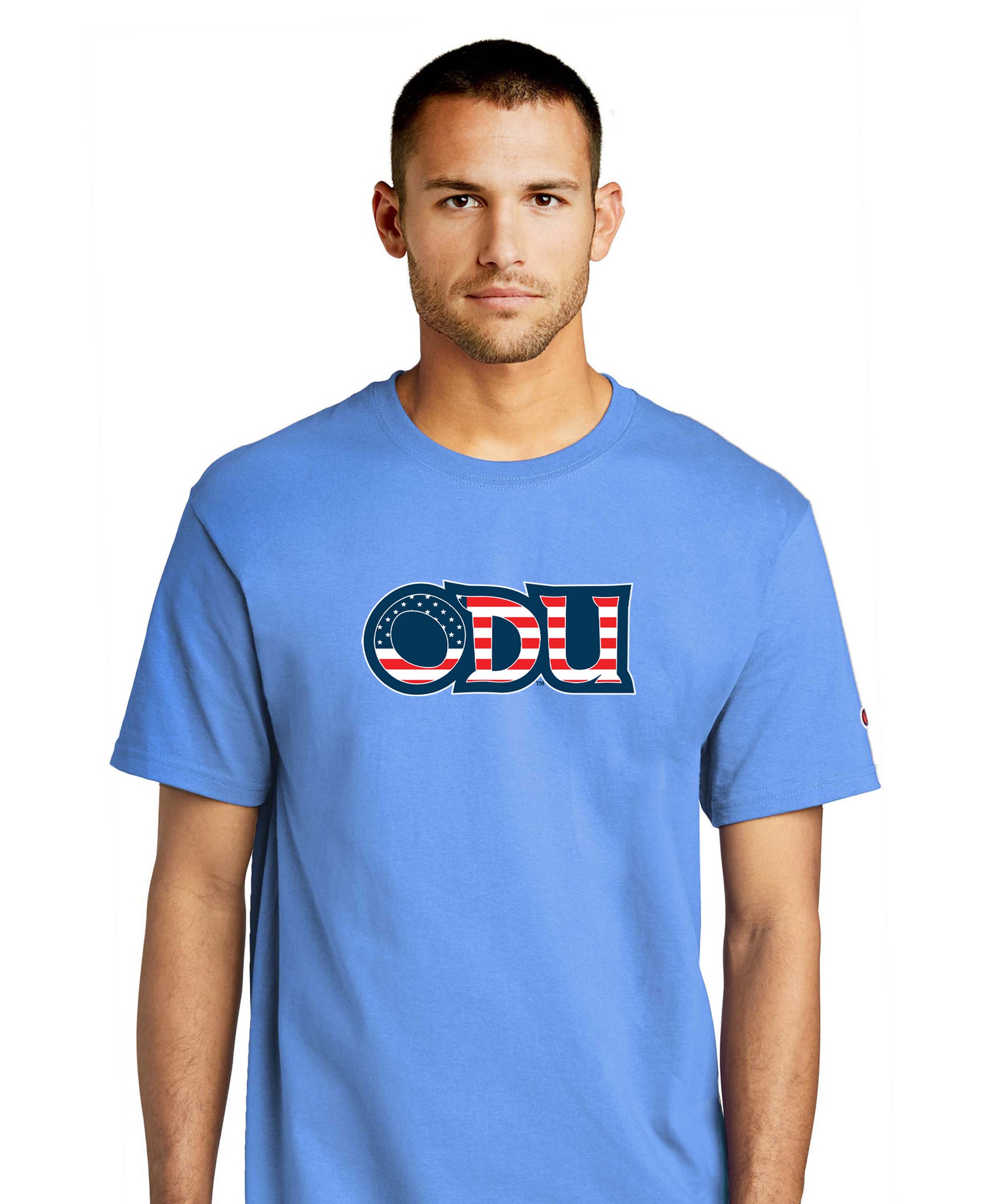 Old Dominion University, ODU Military - Military Logo, Champion ® Heritage 6-Oz. Jersey T-Shirt - Carolina Blue