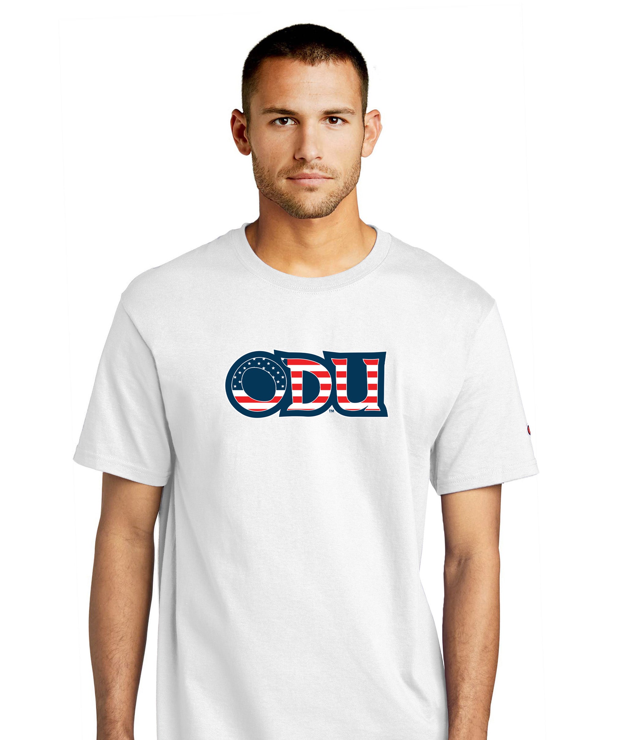 Old Dominion University, ODU Military - Military Logo, Champion ® Heritage 6-Oz. Jersey T-Shirt - White