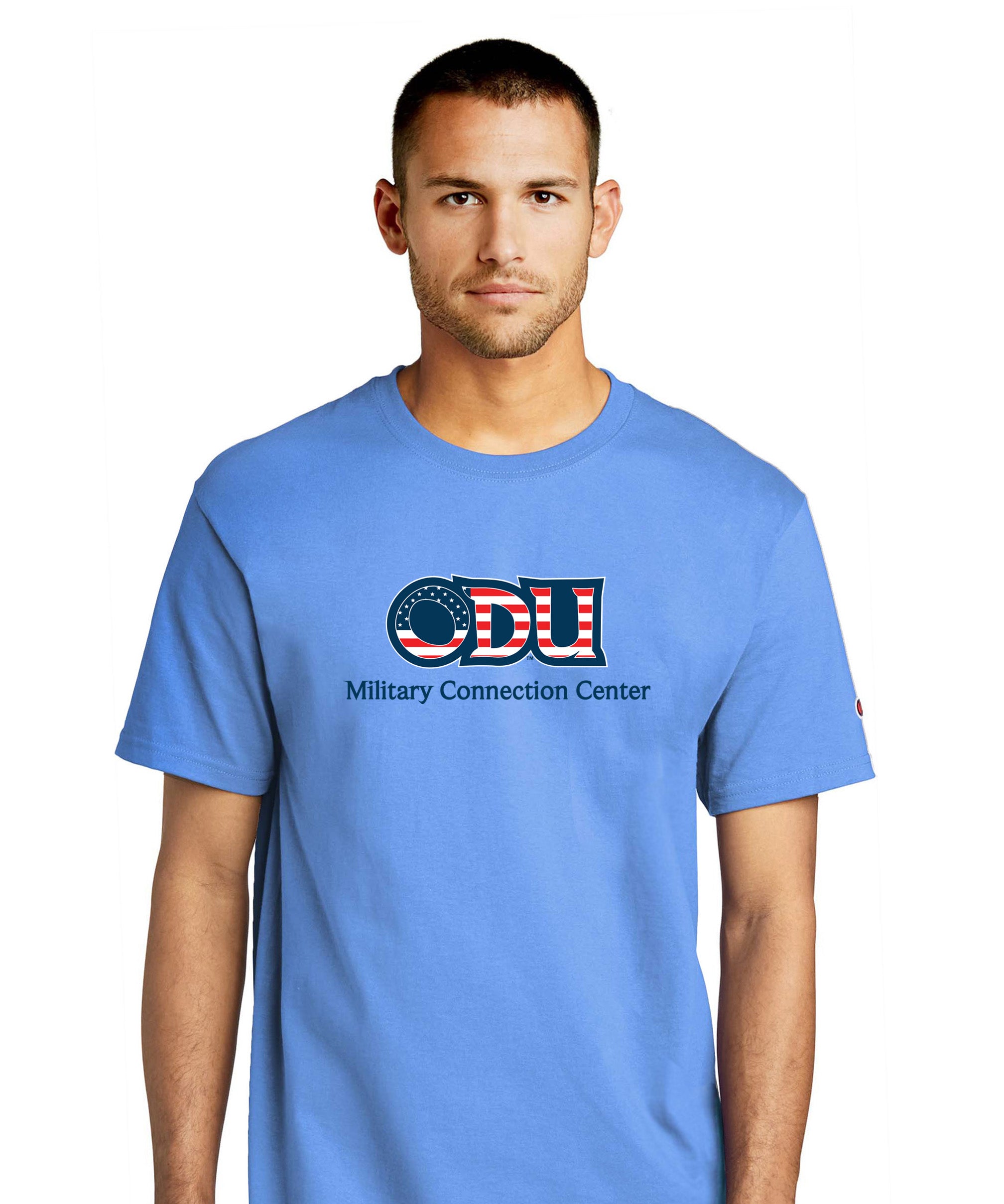 Old Dominion University, ODU Military - Military Connection Center, Champion ® Heritage 6-Oz. Jersey T-Shirt - Carolina Blue
