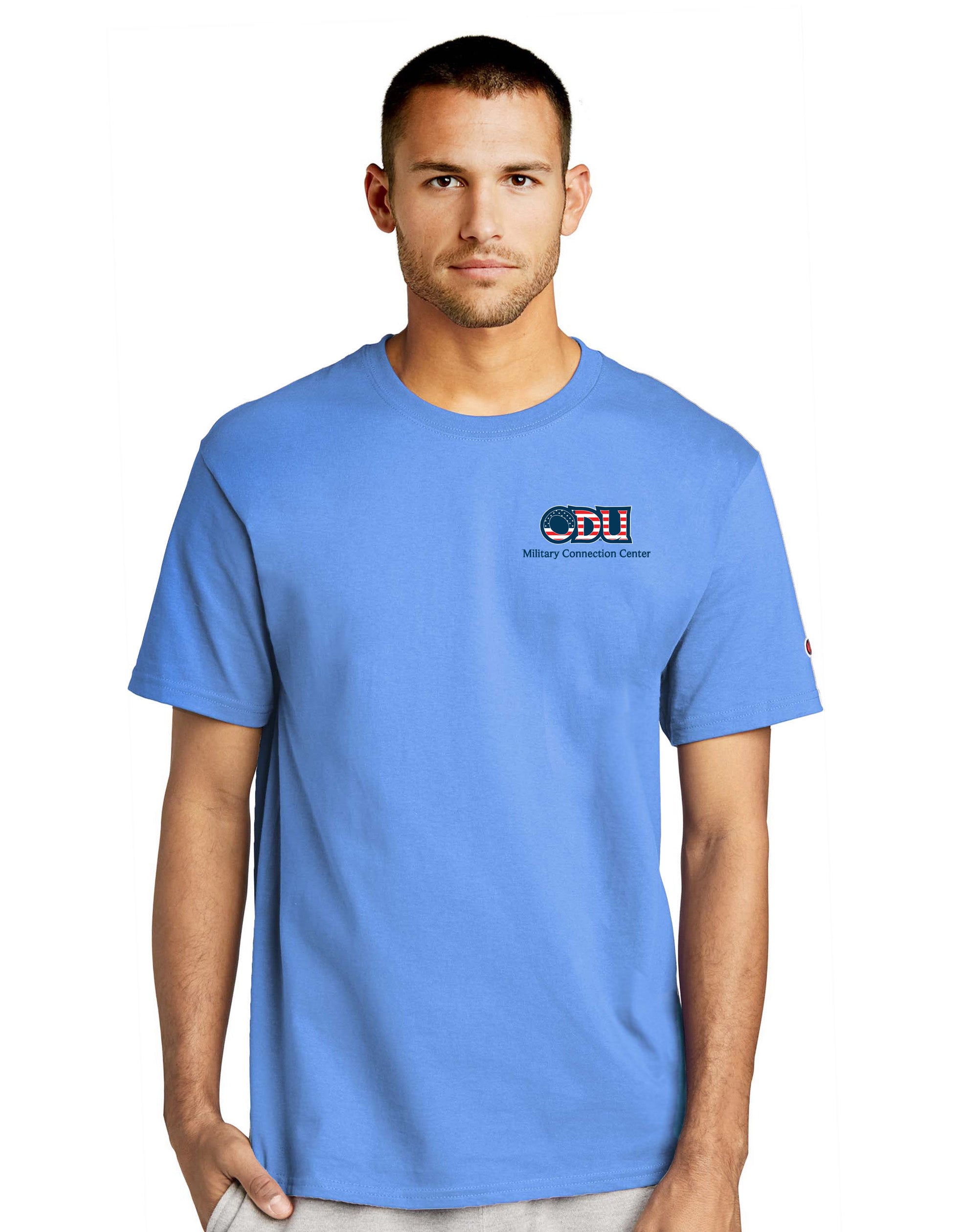 Old Dominion University, ODU Military - Military Connection Center, Champion ® Heritage 6-Oz. Jersey T-Shirt  - Carolina Blue
