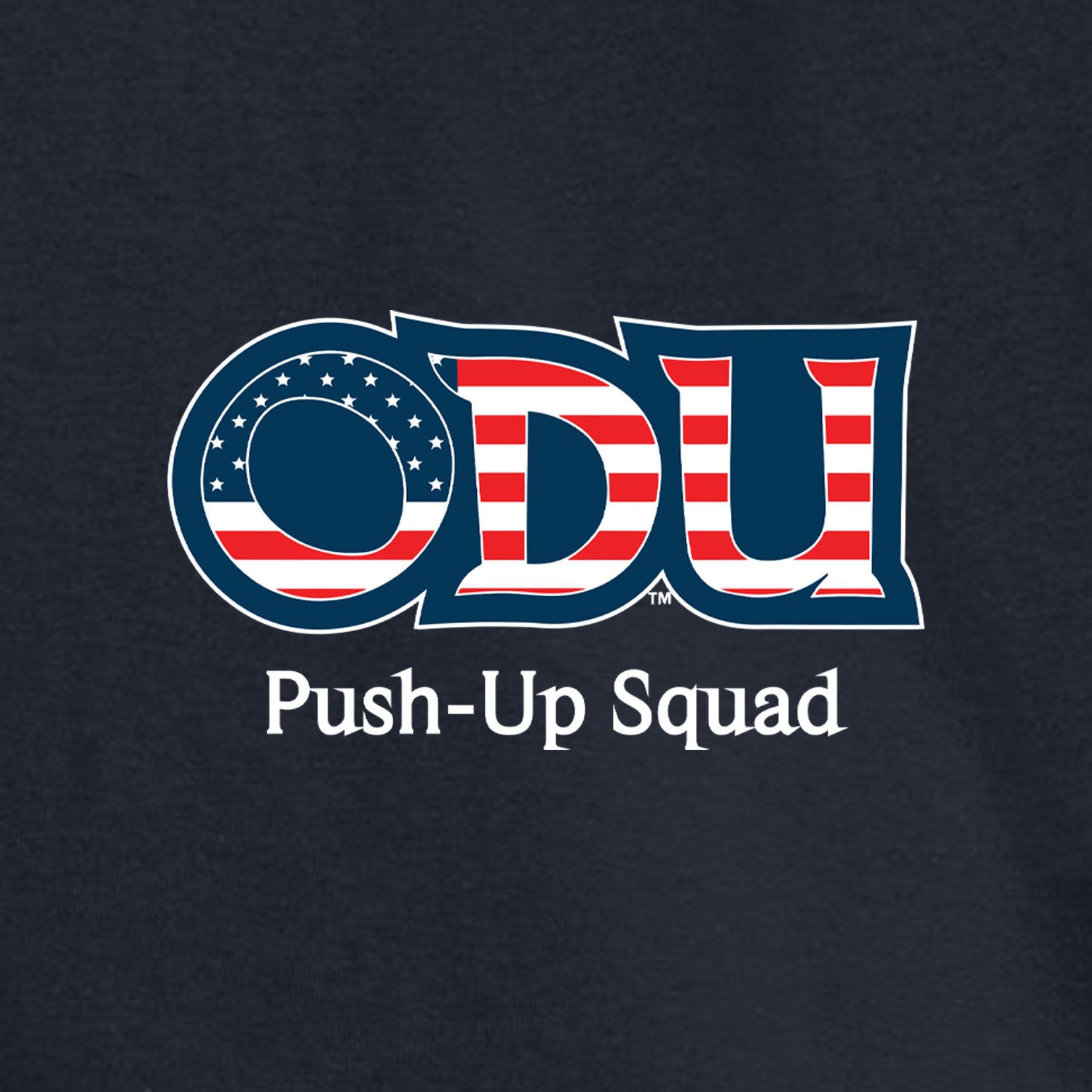 Old Dominion University, ODU Military - Push-Up Squad, Champion ® Heritage 6-Oz. Jersey T-Shirt - Navy