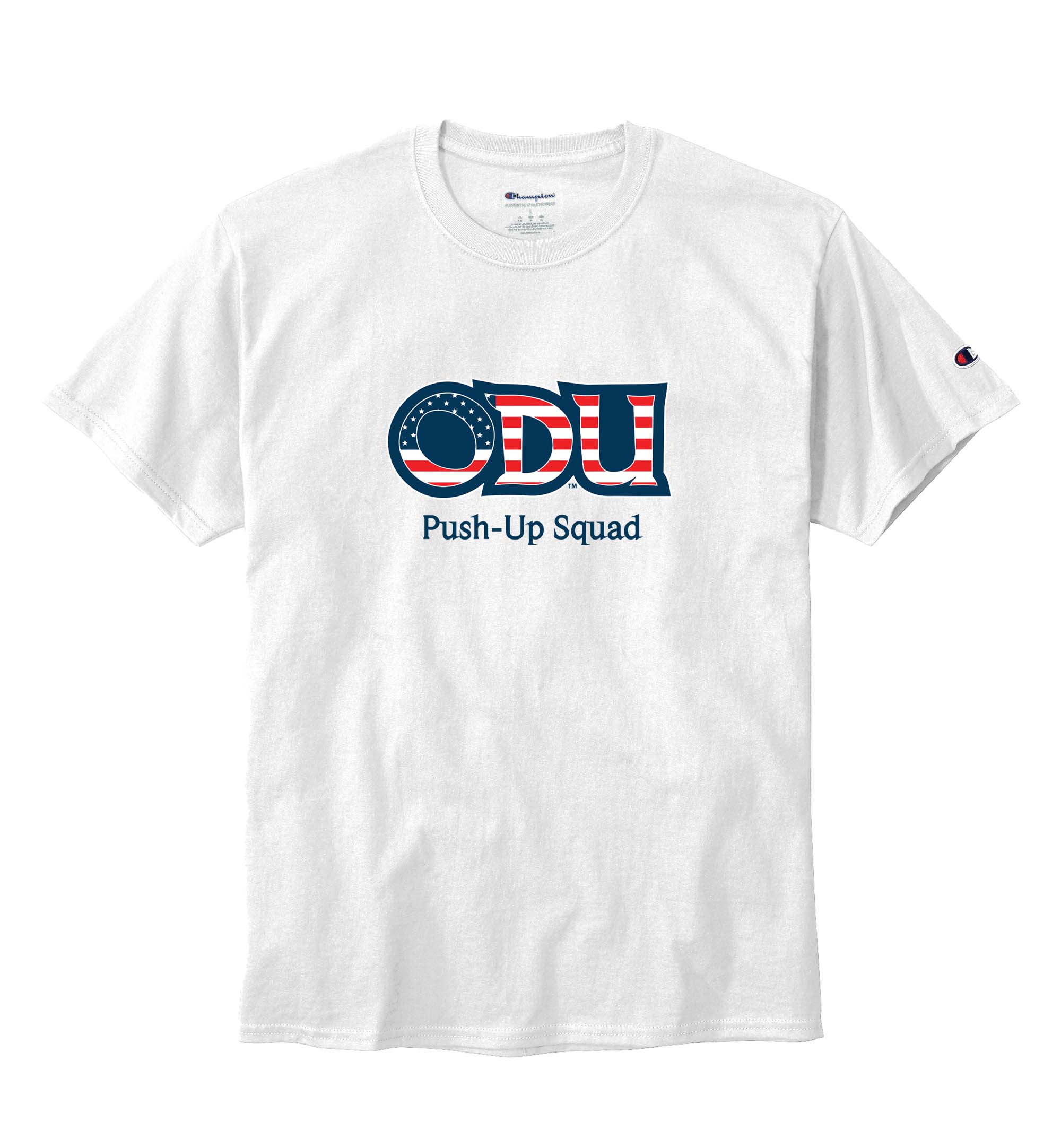 Old Dominion University, ODU Military - Push-Up Squad, Champion ® Heritage 6-Oz. Jersey T-Shirt - White