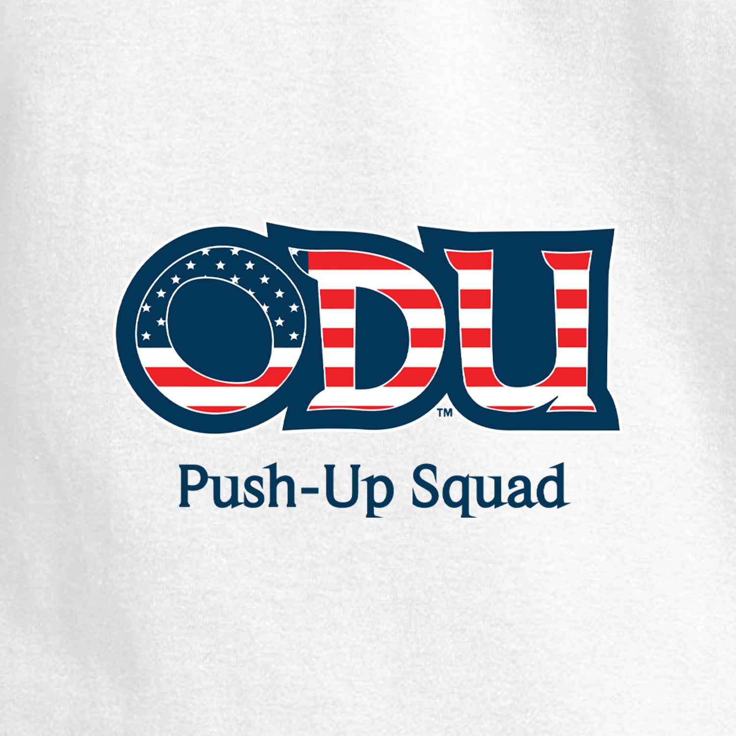 Old Dominion University, ODU Military - Push-Up Squad Champion ® Heritage 6-Oz. Jersey T-Shirt - White