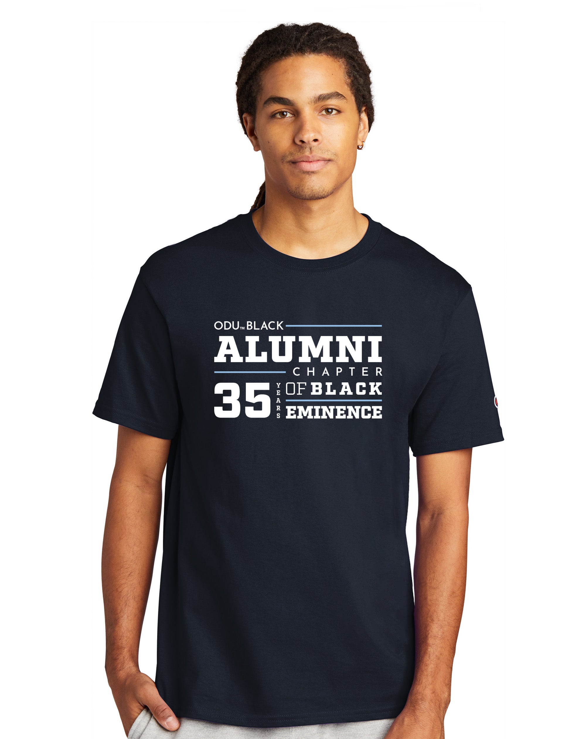 Old Dominion University, Black Alumni Chapter, #06, Champion ® Heritage 6-Oz. Jersey T-Shirt- Navy