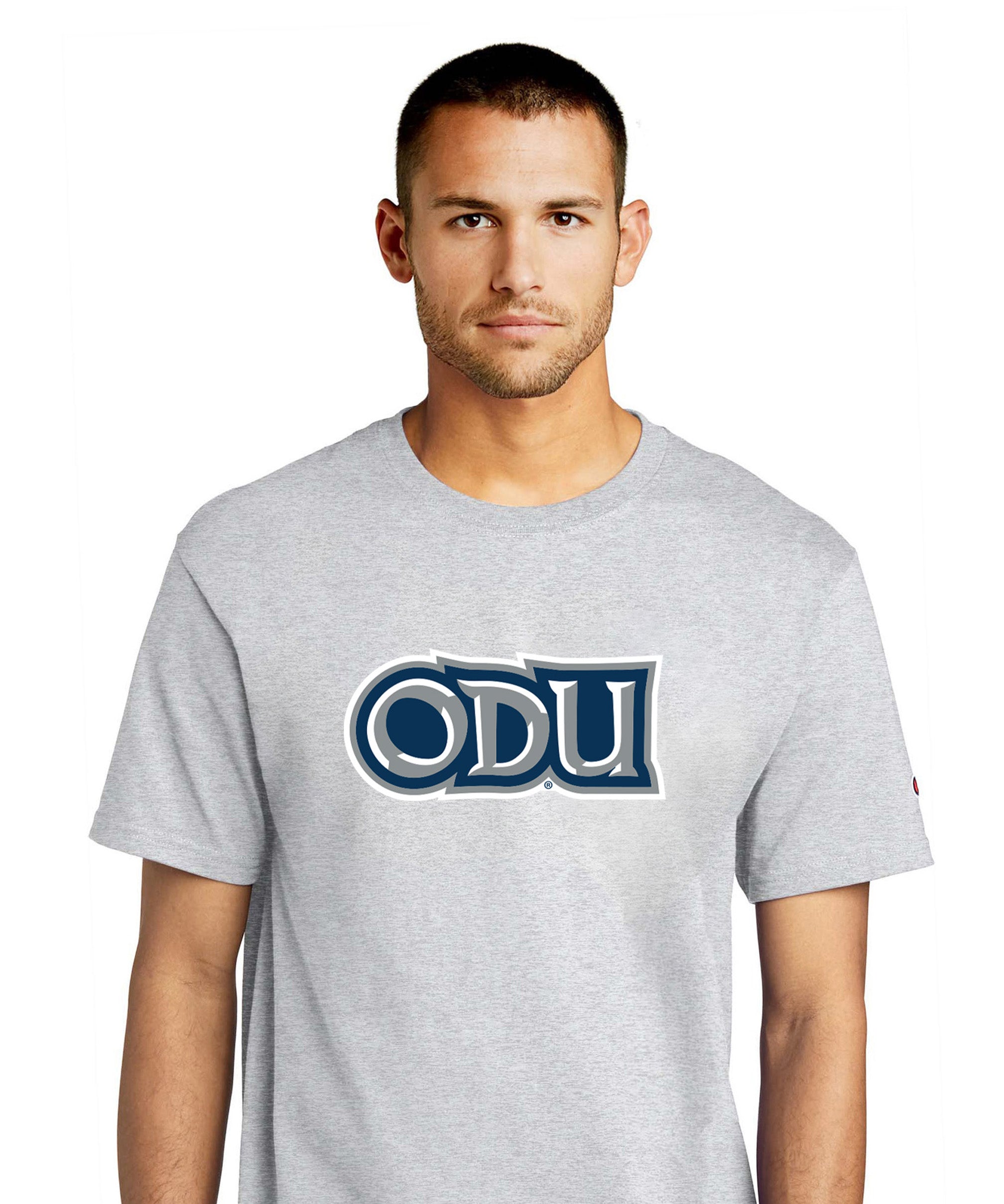 Old Dominion University, ODU Logo, Champion ® Heritage 6-Oz. Jersey T-Shirt- Ash