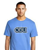 Old Dominion University, ODU Logo, Champion ® Heritage 6-Oz. Jersey T-Shirt- Light Blue