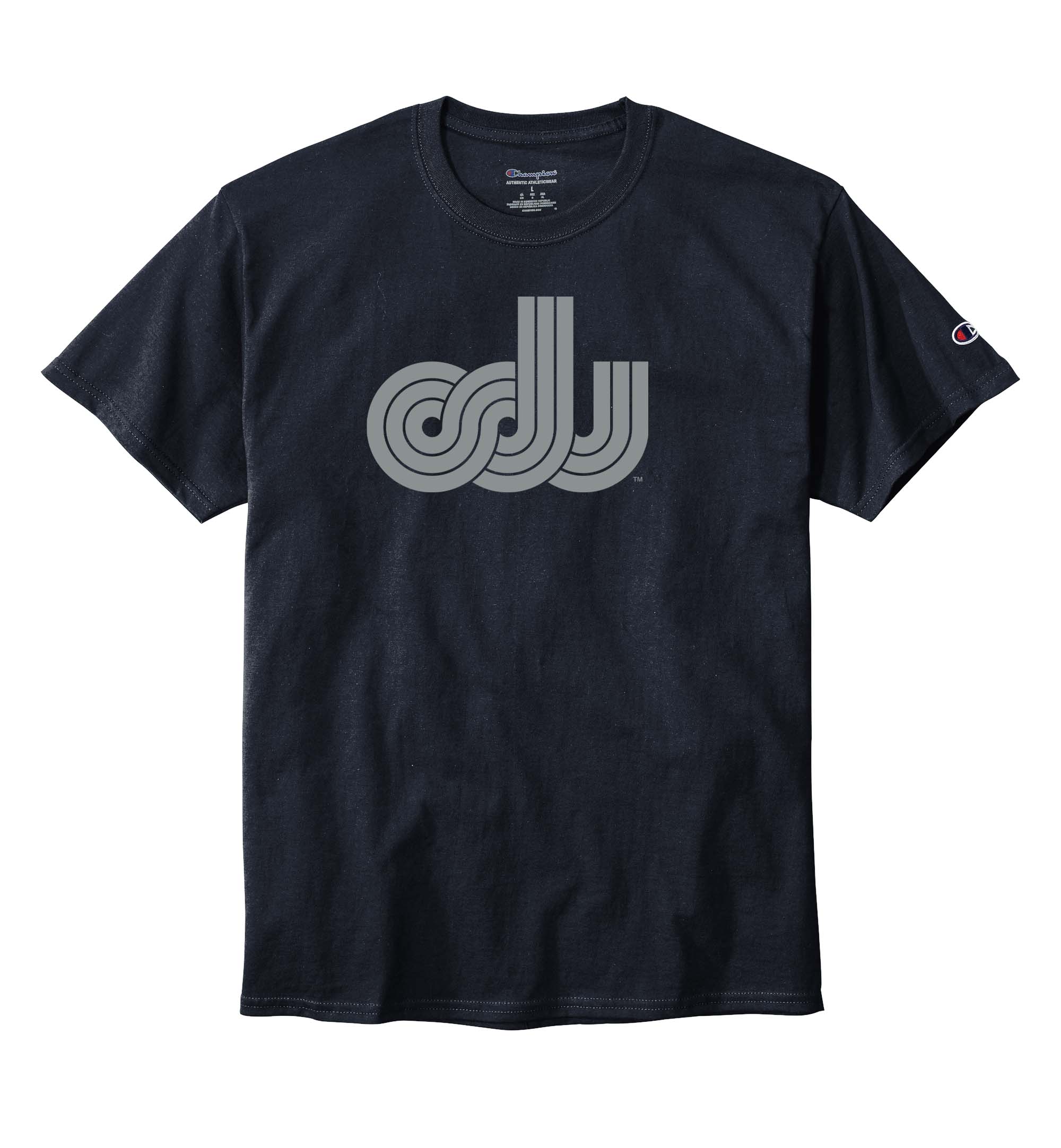 Old Dominion University, ODU Vintage Logo9, Champion ® Heritage 6-Oz. Jersey Tee- Navy