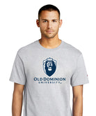 Old Dominion University, ODU Secondary Mark Logo, Champion ® Heritage 6-Oz. Jersey T-Shirt- Ash