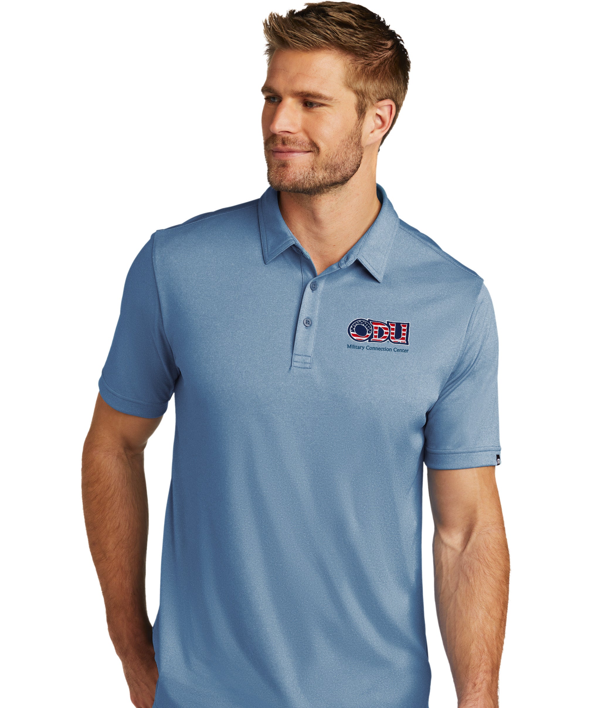 Old Dominion University, ODU Military - Military Connection Center, TravisMathew Coto Performance Polo - Carolina Blue
