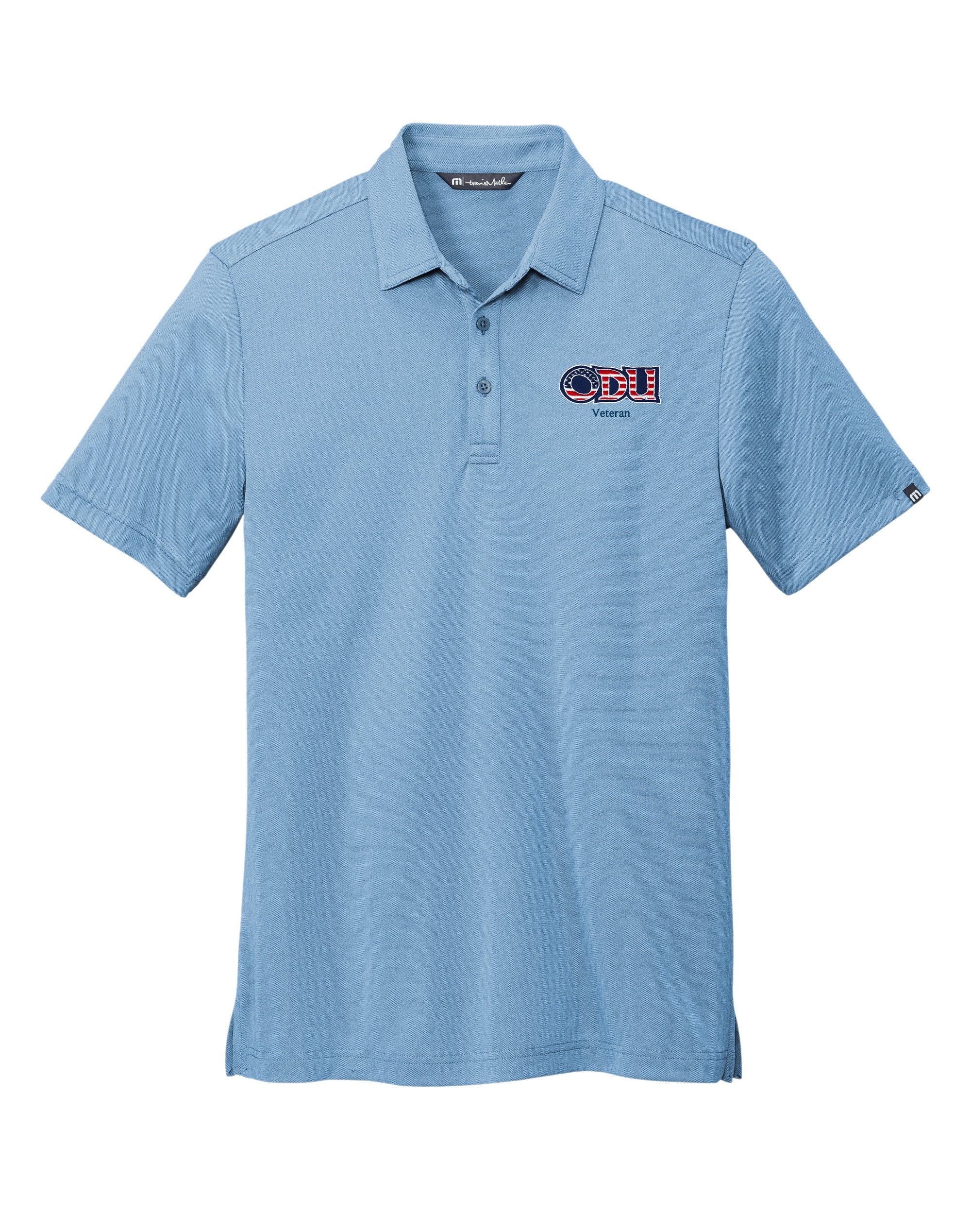 Old Dominion University, ODU Veteran, TravisMathew Coto Performance Polo - Carolina Blue