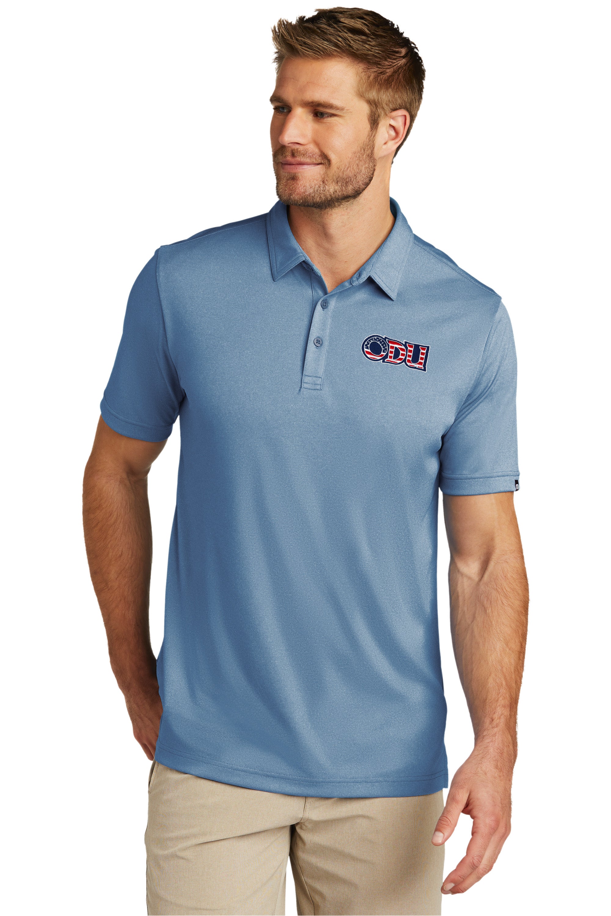 Old Dominion University, ODU Military, TravisMathew Coto Performance Polo Shirt - Carolina Blue