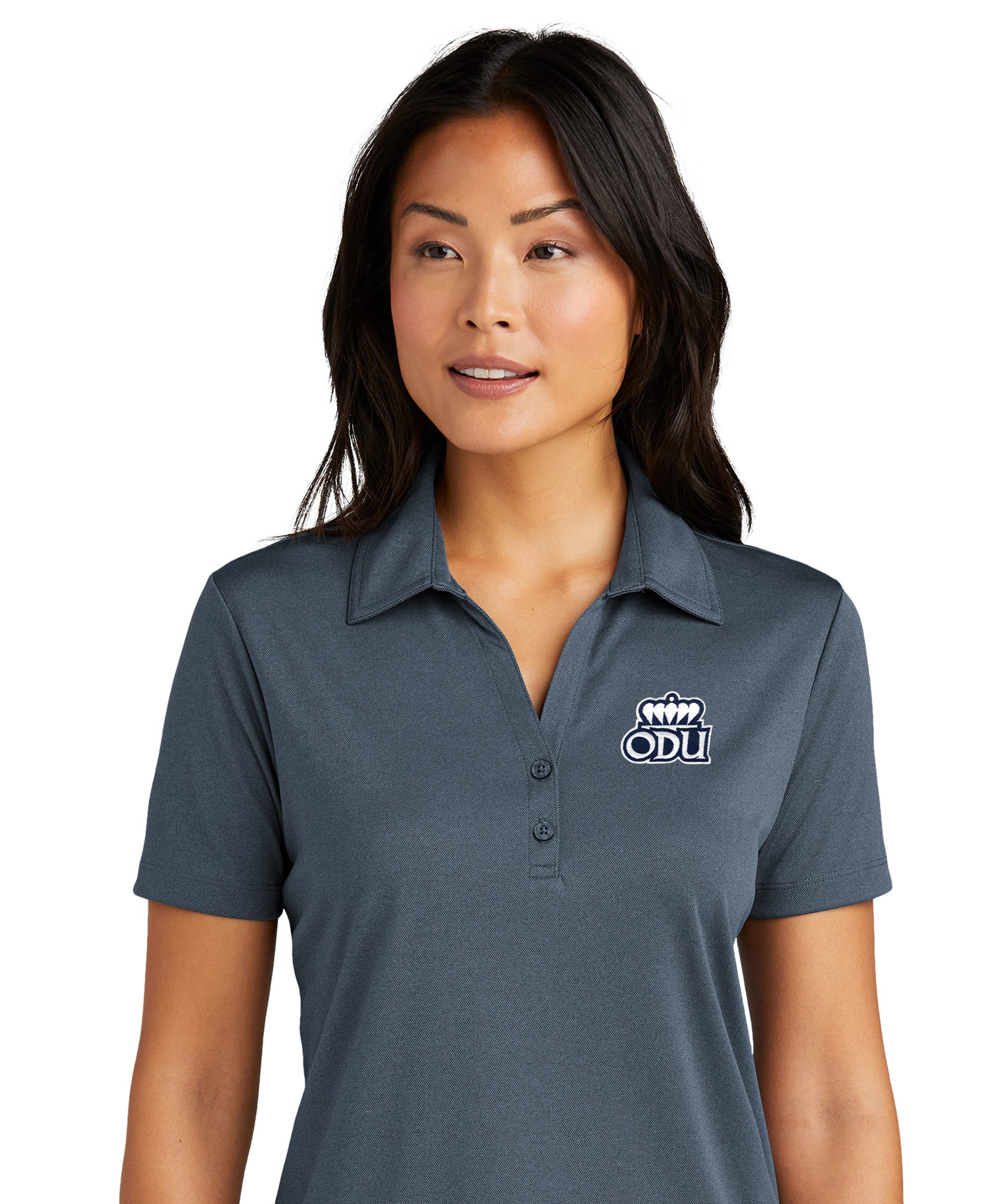 Old Dominion University, ODU TravisMathew Ladies Coto Performance Polo - Vintage Indigo