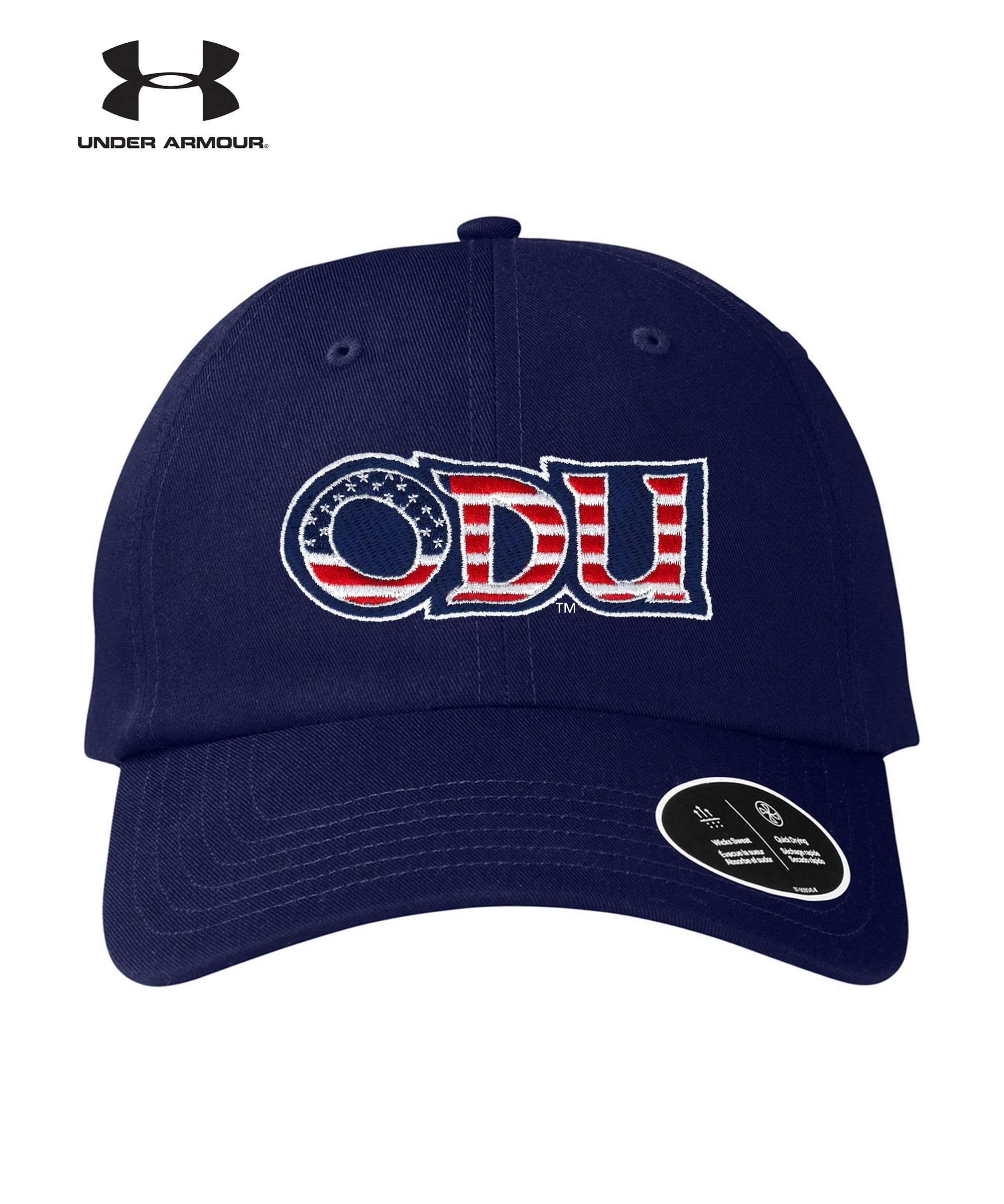 Old Dominion University, ODU Military - Military Logo, Under Armour - Team Chino Cap - Navy