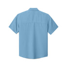 Old Dominion University, Vintage Logo 08, Short Sleeve UV Dockside Shirt - Hudson Blue