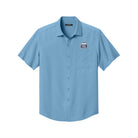Old Dominion University, Logo 03, Short Sleeve UV Dockside Shirt - Hudson Blue