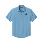 Old Dominion University, Vintage Logo 08, Short Sleeve UV Dockside Shirt - Hudson Blue