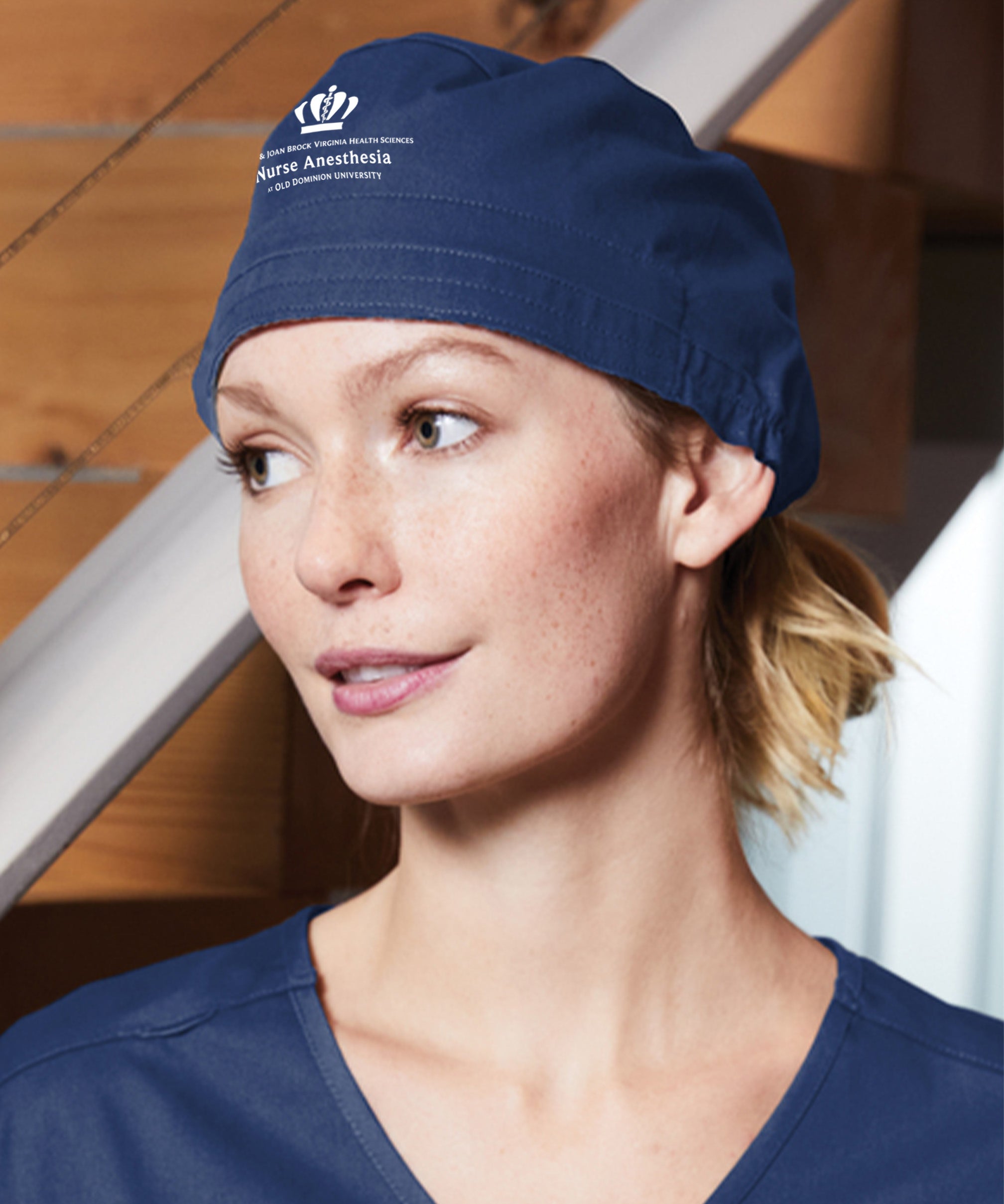 Old Dominion University, ODU, WorkFlex Scrub Cap - Navy